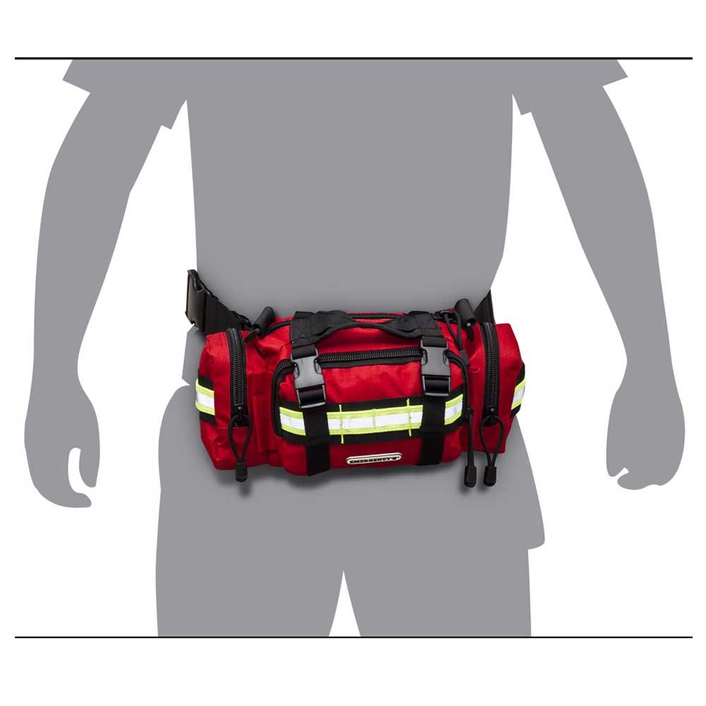 ELITE BAGS paramedic bag HIPSTER, hip / shoulder, red