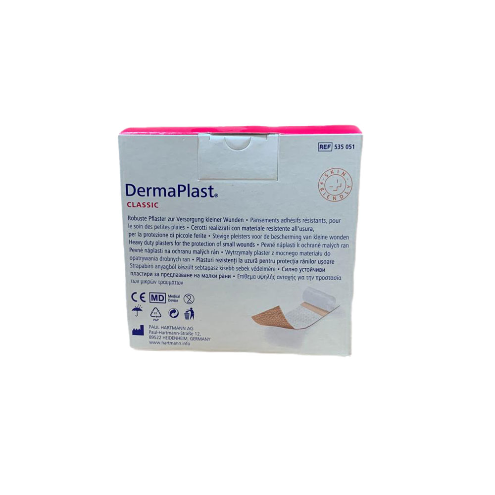 Hartmann DermaPlast classic, wound plaster, 1 roll, 4 cm x 5 m