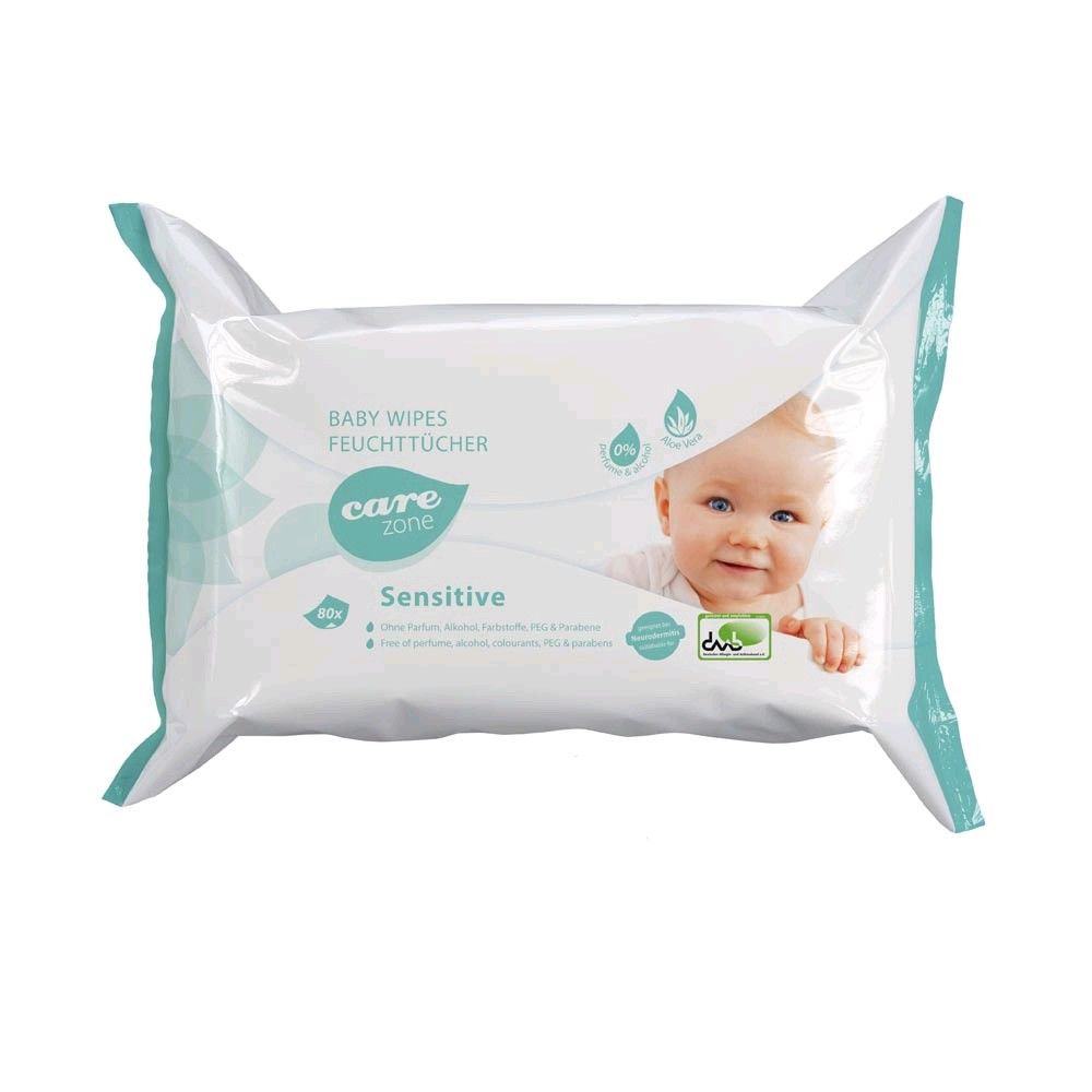 Care Zone Babywipes Sensitive by Dr. Schumacher, 80 sheets