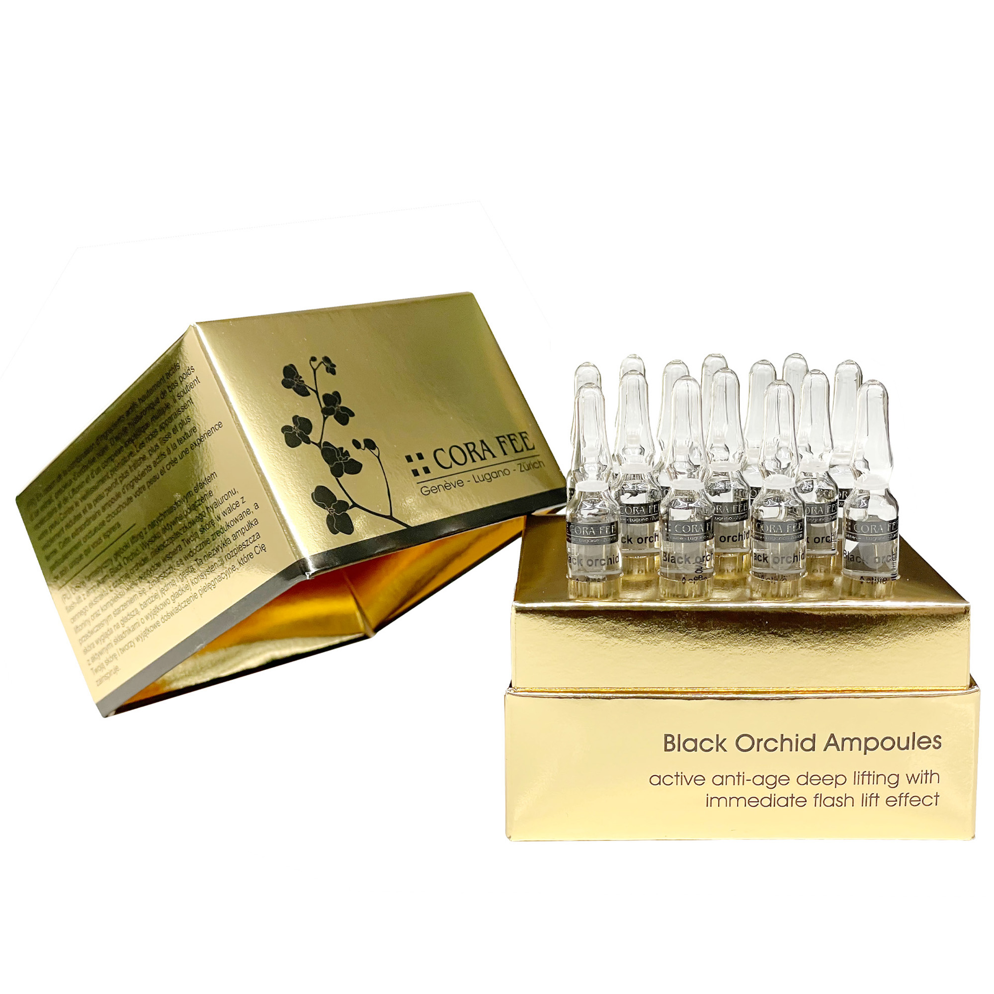 Cora Fee Black Orchid Ampoules, Anti-Age Lifting, 14 x 2ml