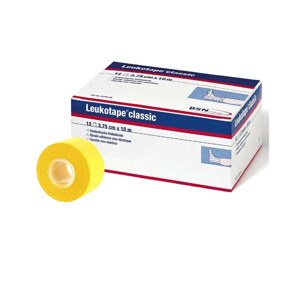 BSN medical Leukotape classic, Tape bandage 3,75cmx10m, 12 rolls yellow