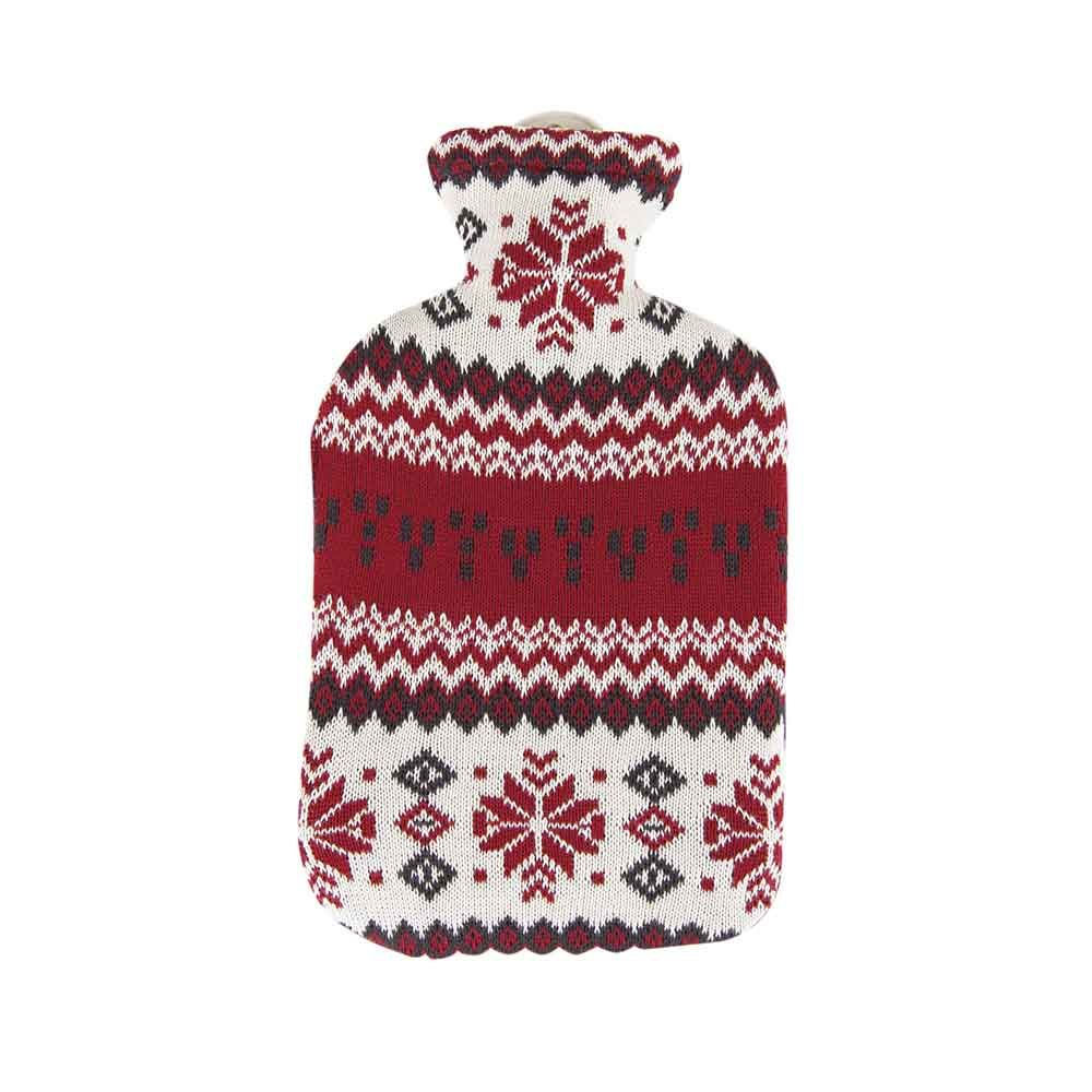 Sänger hot water bottle 2L, knit cover, north star