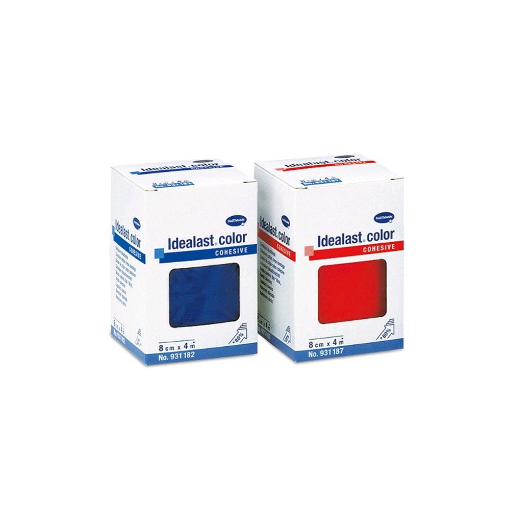 Idealast-haft Color bandage 4cmx4m blue, 1 napkins