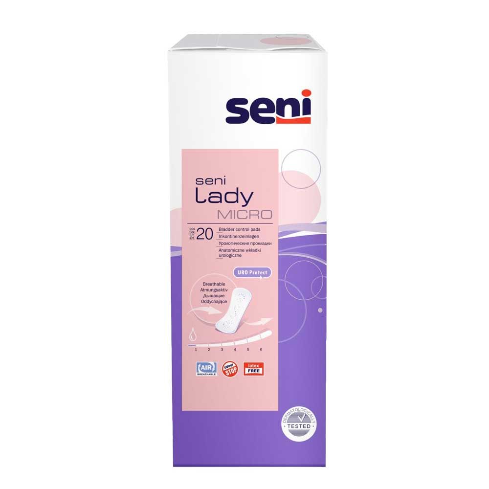 Seni Lady Incontinence Pads, Breathable, Discreet, Micro, 1x20pcs