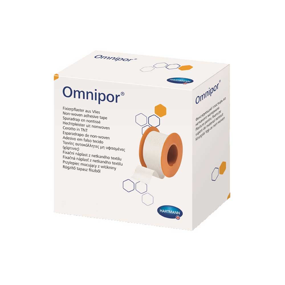 Omnipor Fixation Plaster, Nonwoven Plaster, 5cm x 9,2 m, 2 Rolls