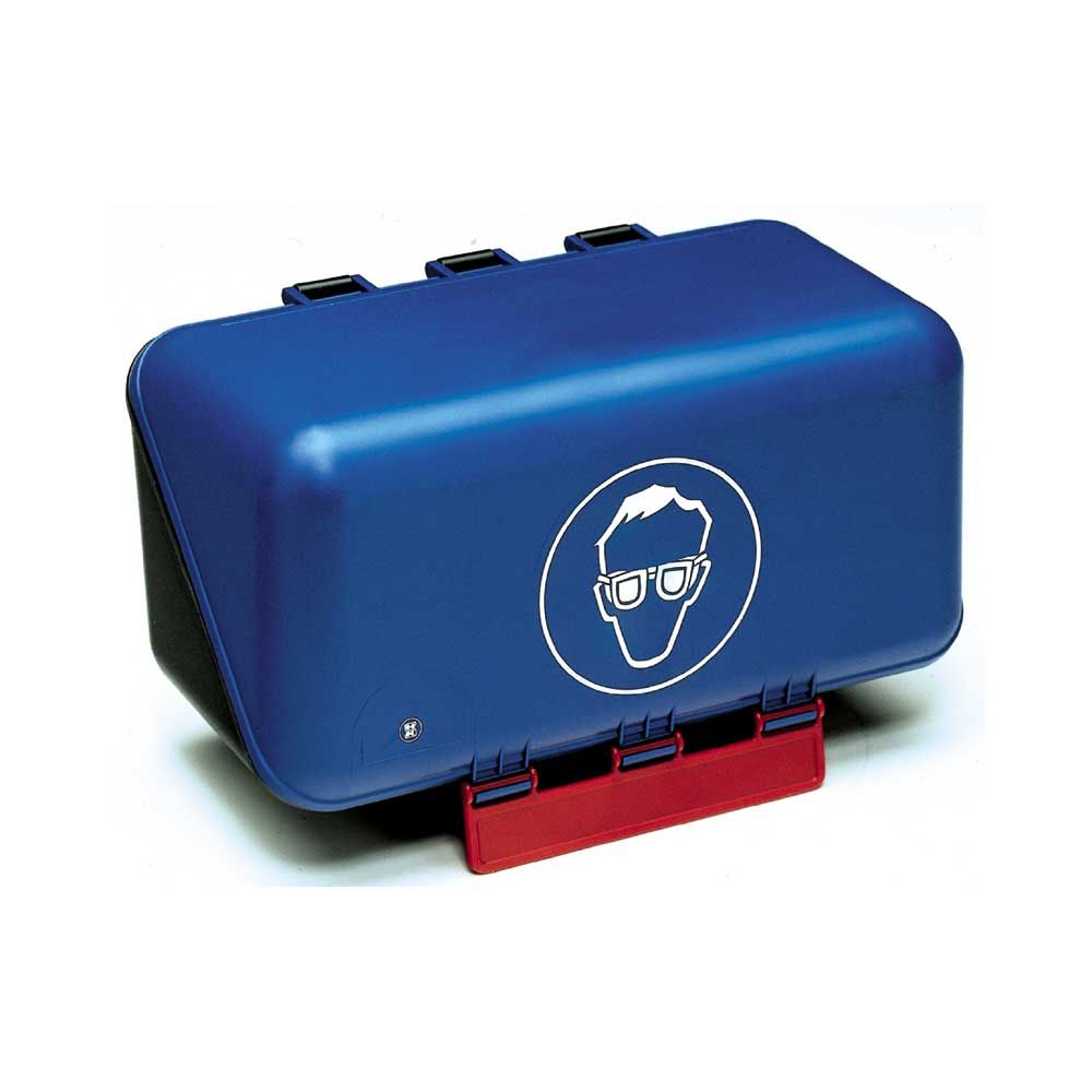 Holthaus Medical Box for Safety Glasses, 23x12x12cm, Blue