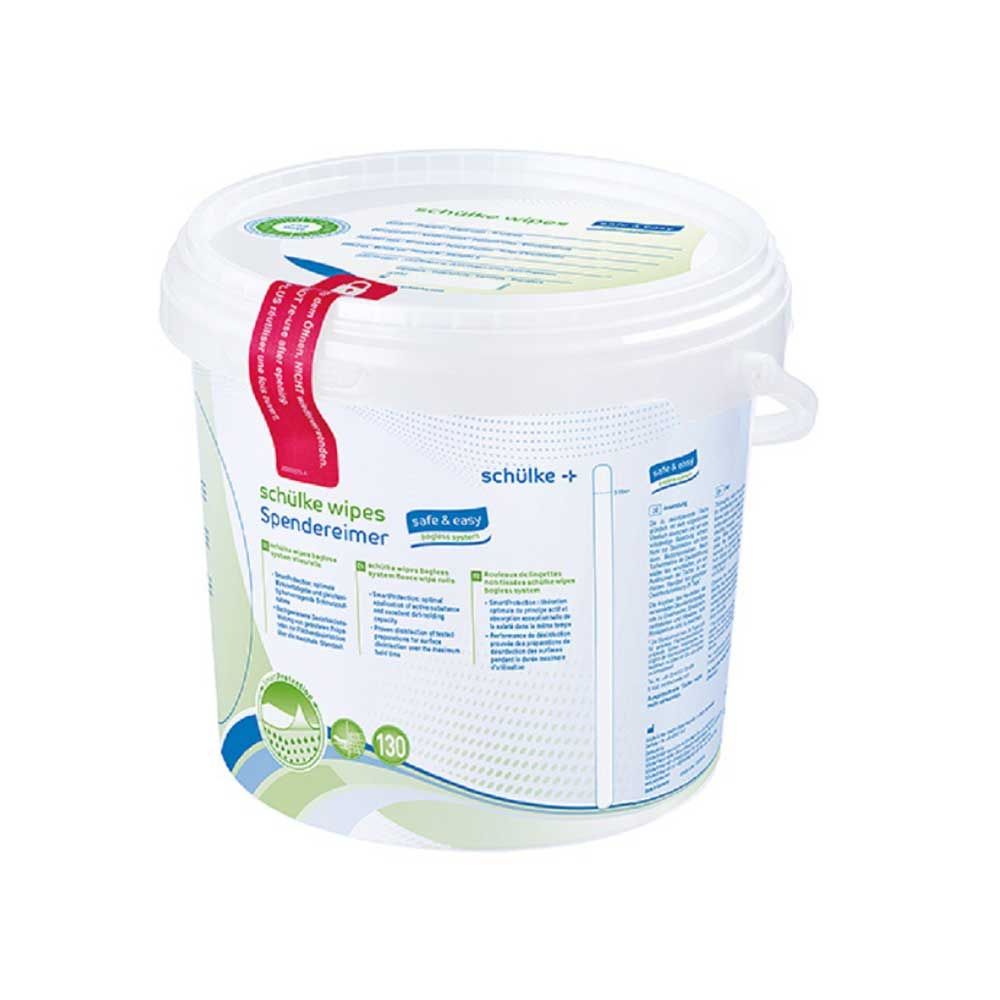 Schülke Wipes Safe & Easy Bagless Dispenser System, 6x 130 Wipes