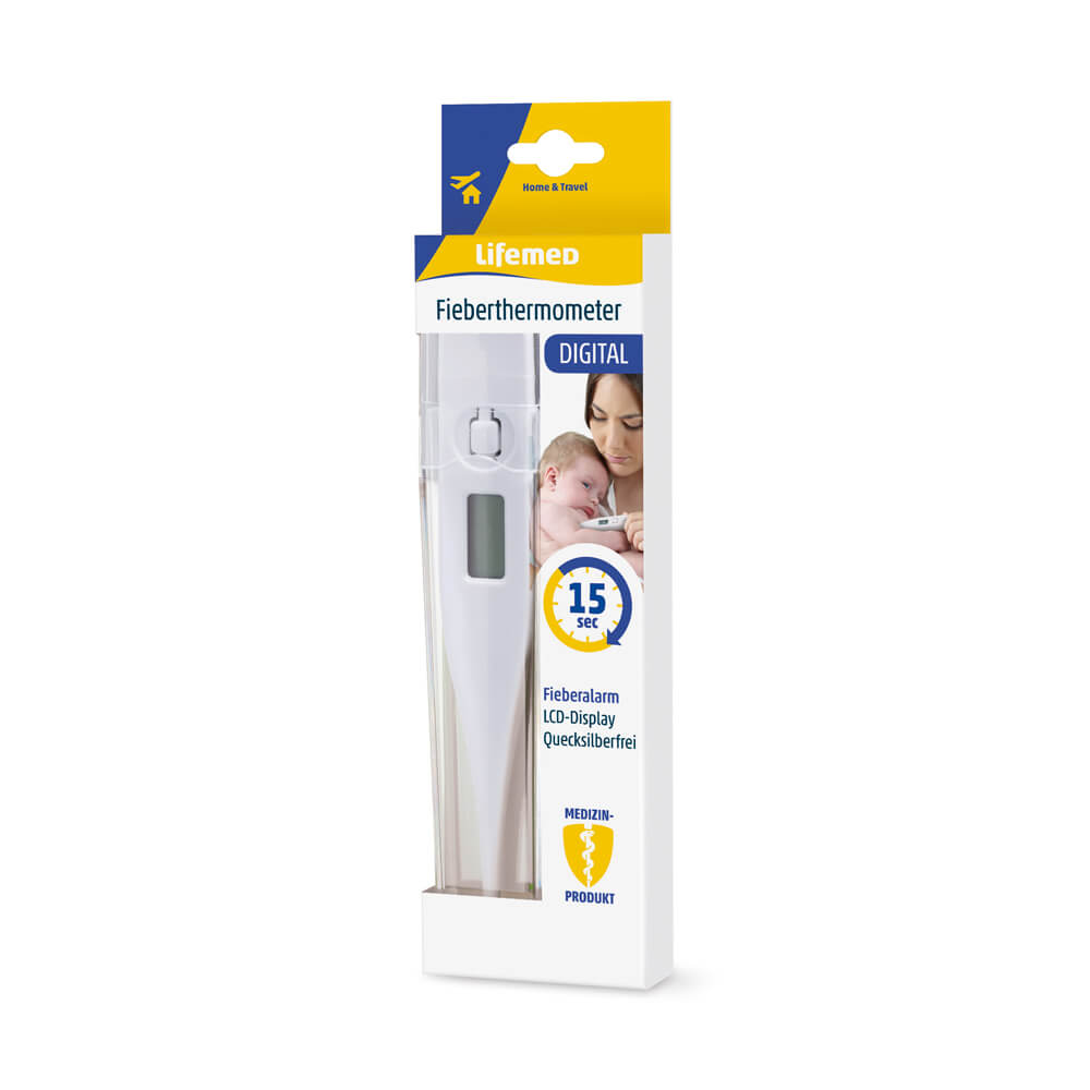 Clinical thermometer, digital, LCD display, by Lifemed®