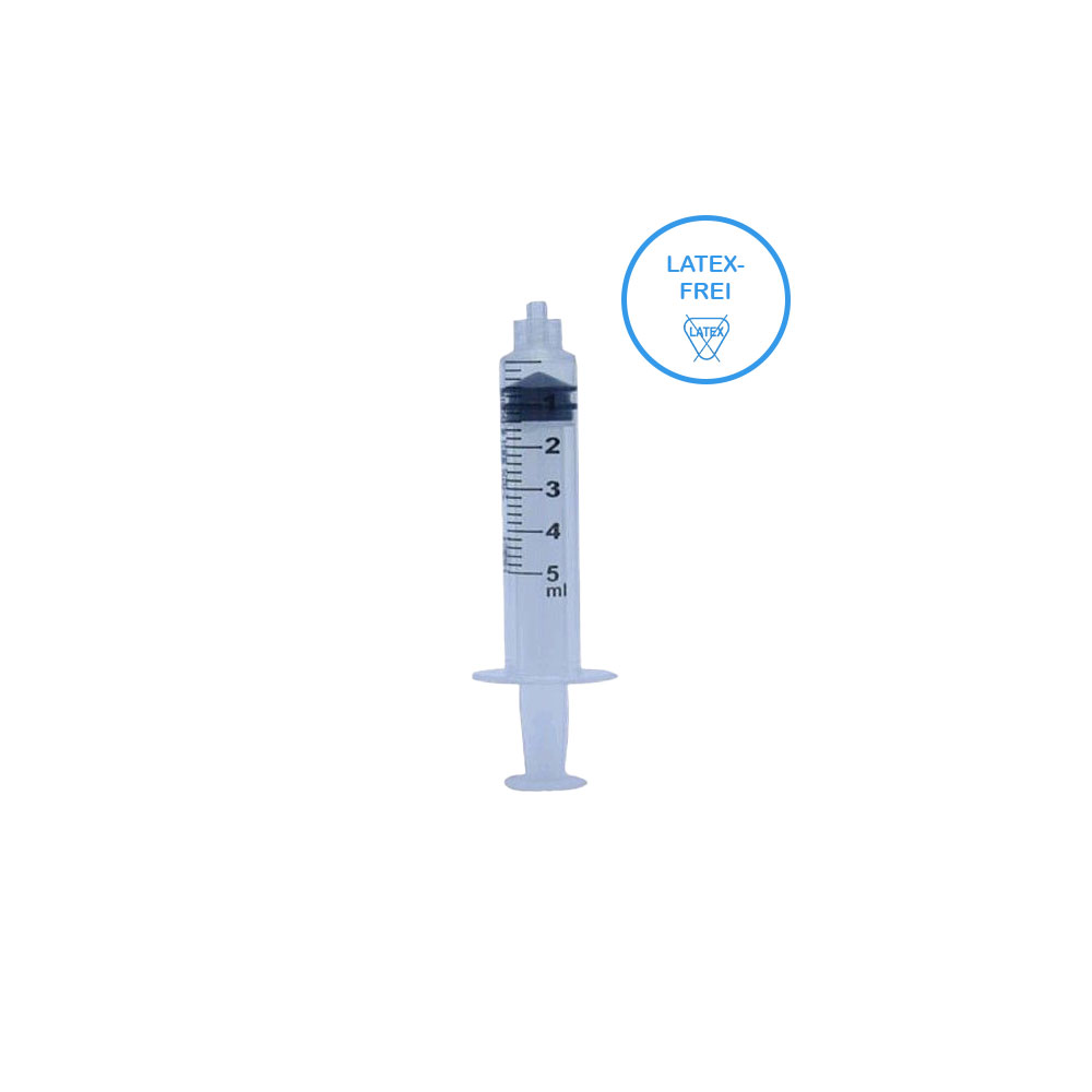 Dispomed ECOJECT PLUS, 3-part disposable syringe, 100 items, 5 ml
