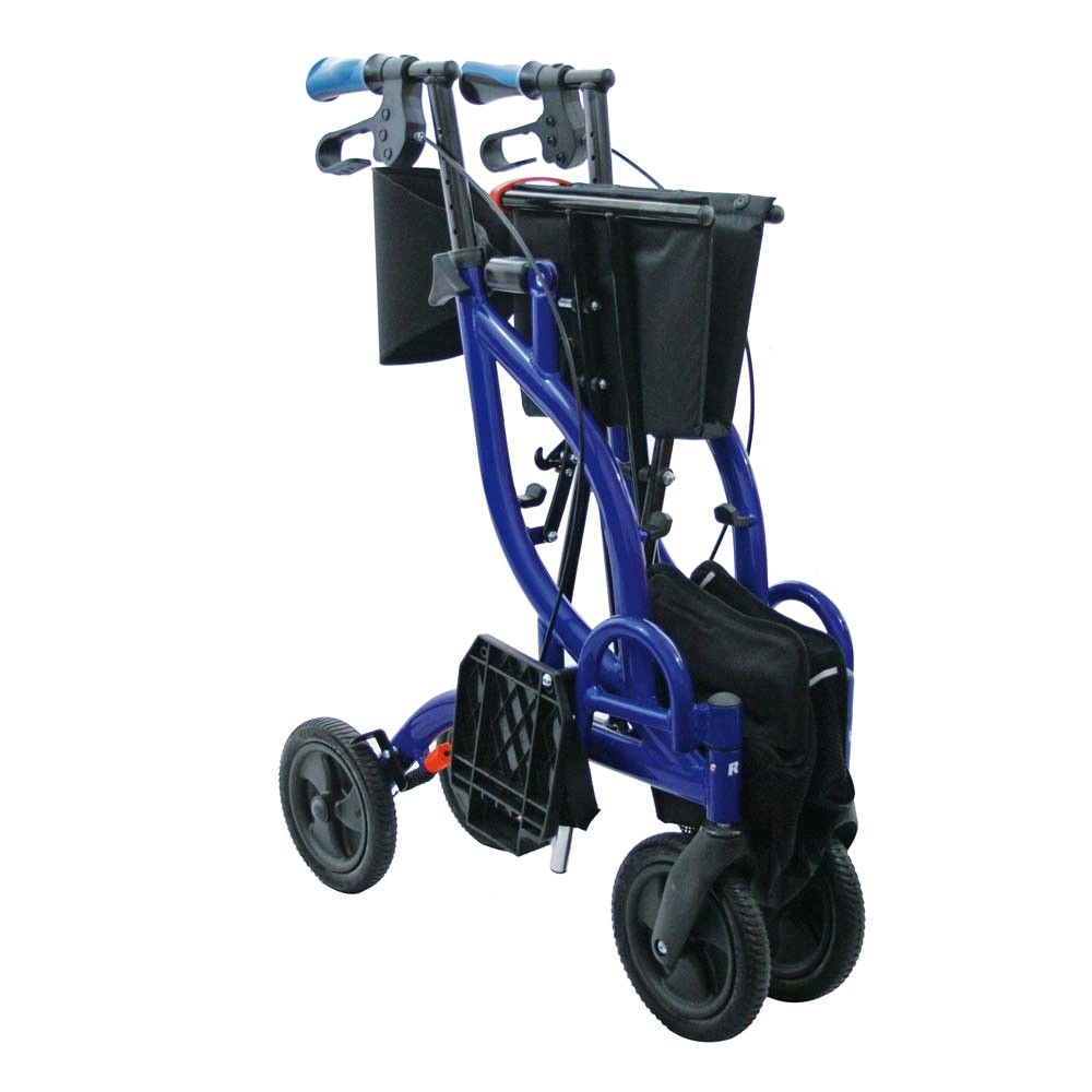 Careline OPTI-ROLLY, rollator and transport chair, collapsible, basket
