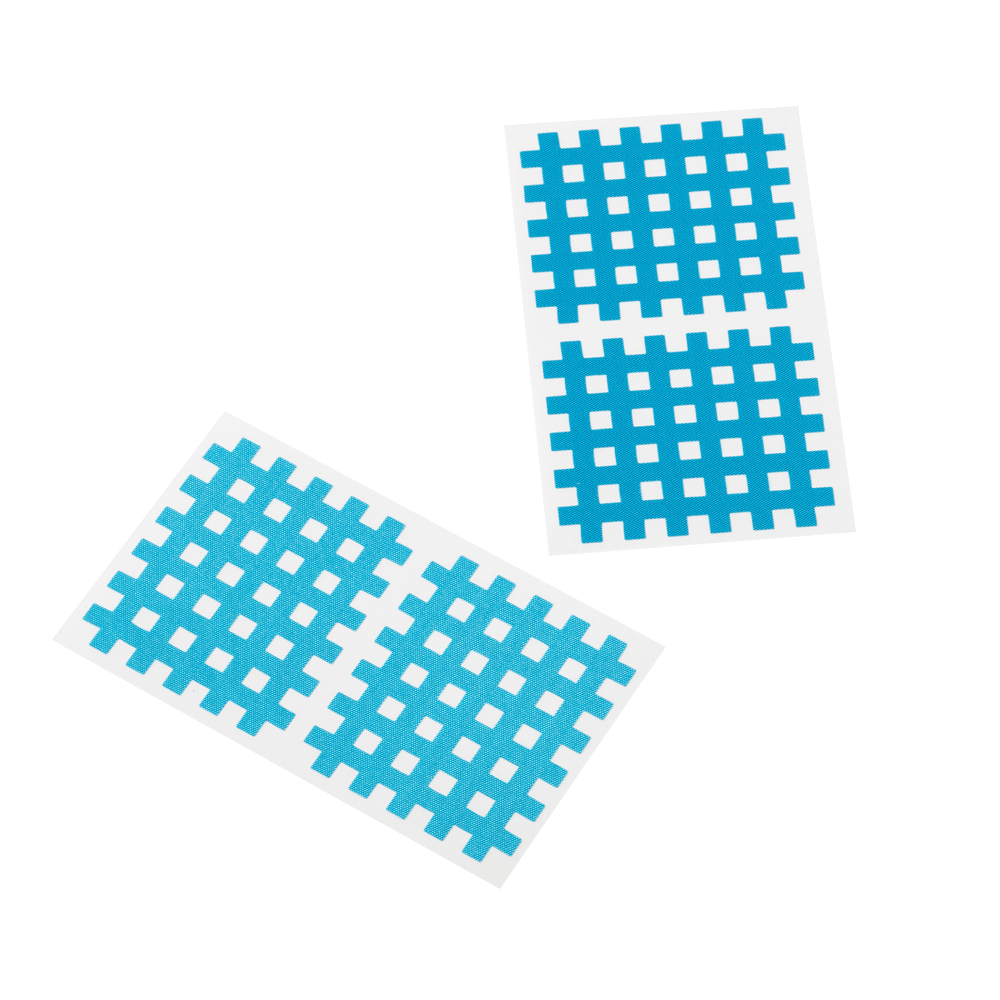 Cross Tape, Cross Patch, Grid Tape, 18 sheets, 3 sizes, Blue