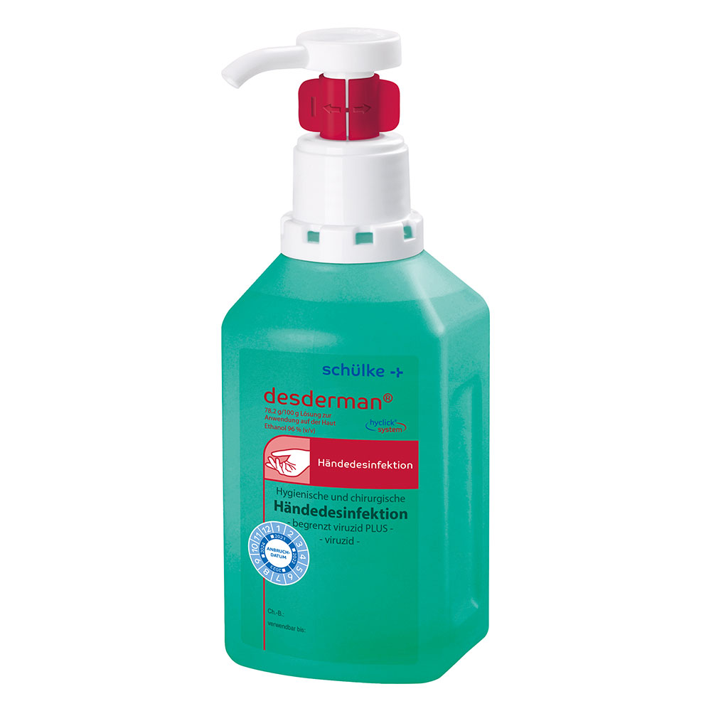 Schülke desderman® hyclick hand disinfectant, 500ml