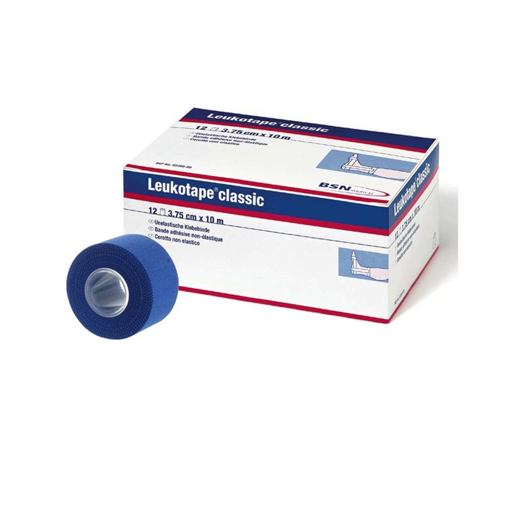 BSN medical Leukotape classic, Tape bandage 3,75cmx10m, 12 rolls, blue