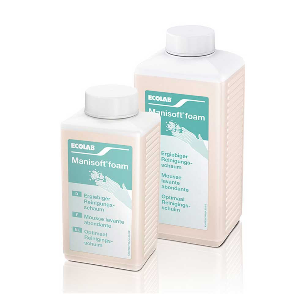 Ecolab Wash Lotion Manisoft Foam, Soap- /Alkali-Free, Sizes