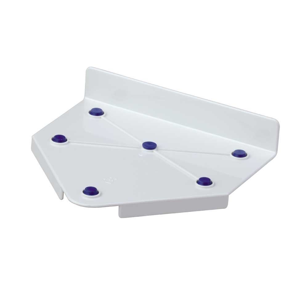 Behrend buttering board, anti-slip knobs, plastic, white