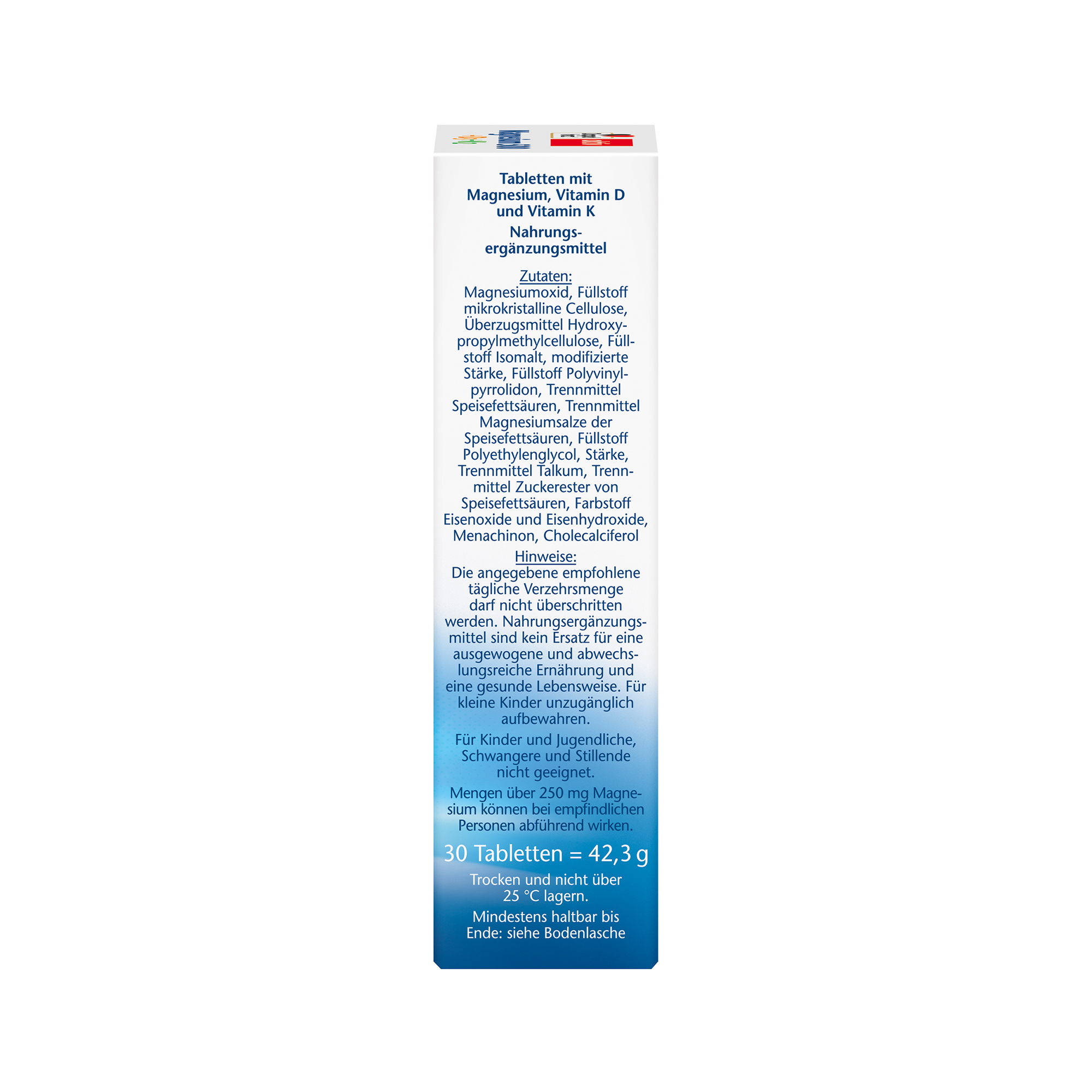 Doppelherz aktiv Magnesium 500 + D3 + K2 Depot, 30 Tablets