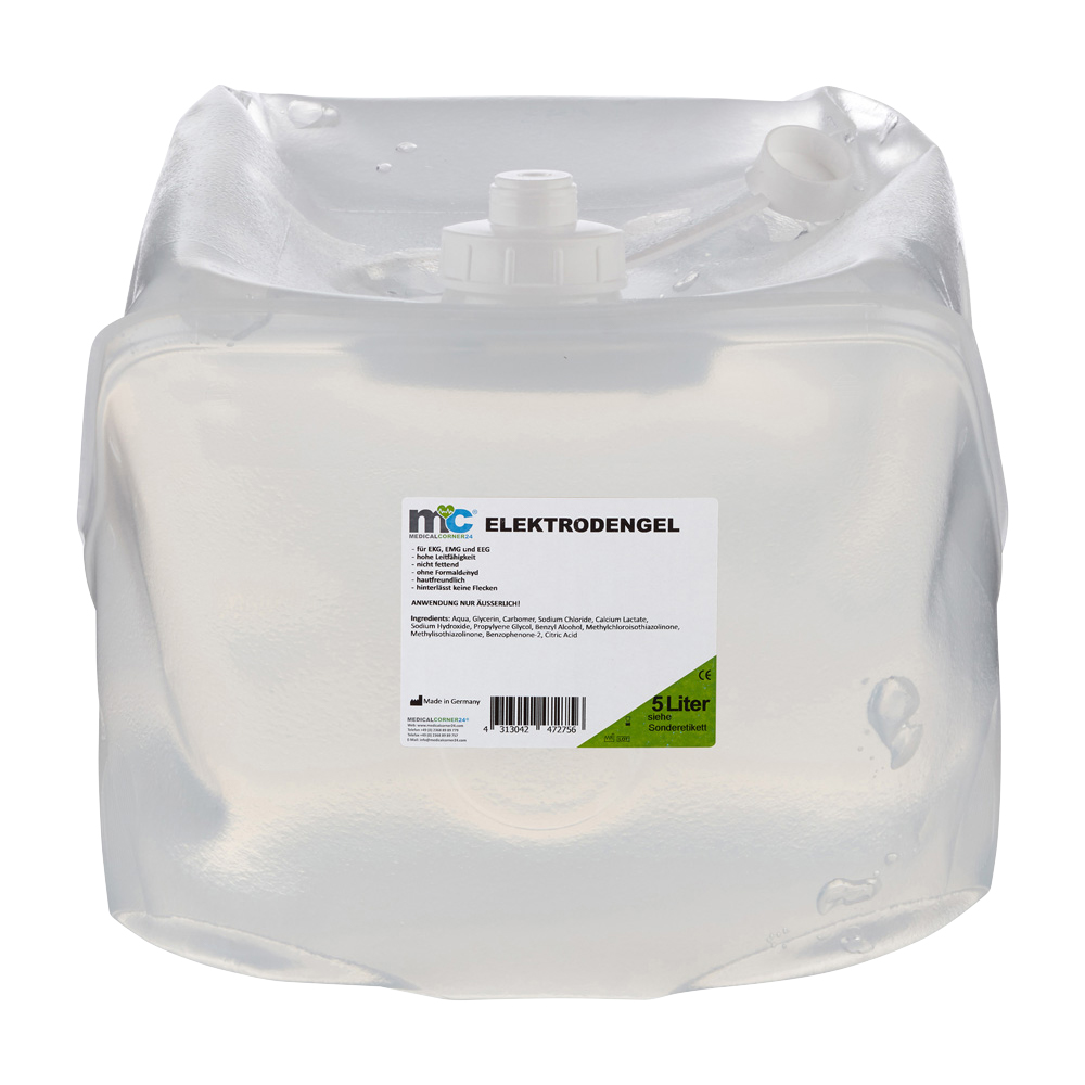 Electrode Gel for ECG, EMG and EEG, 5 litre cubitainer