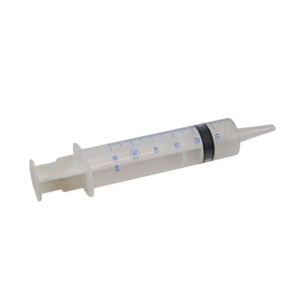 Sterile Wound/Blister Syringe, inclined attachment