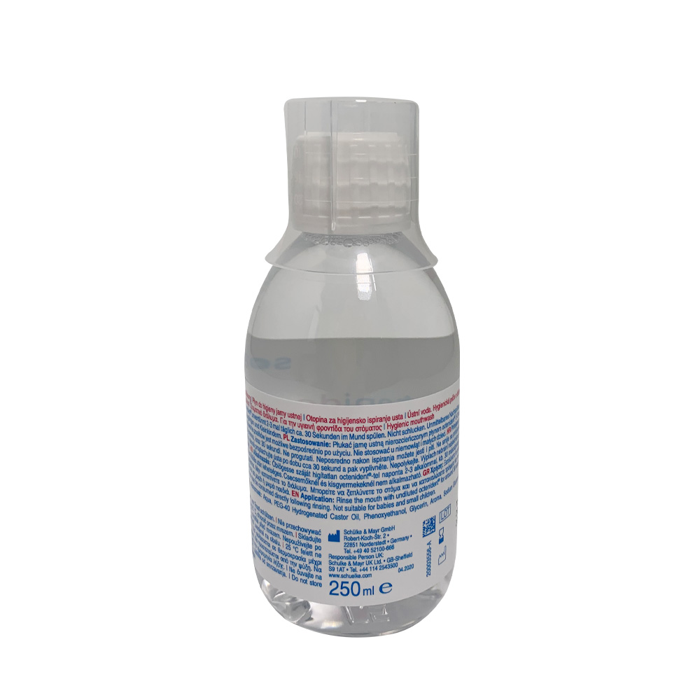 Schülke octenident mouthrinse, chlorhexidine free, halitosis, 250 ml