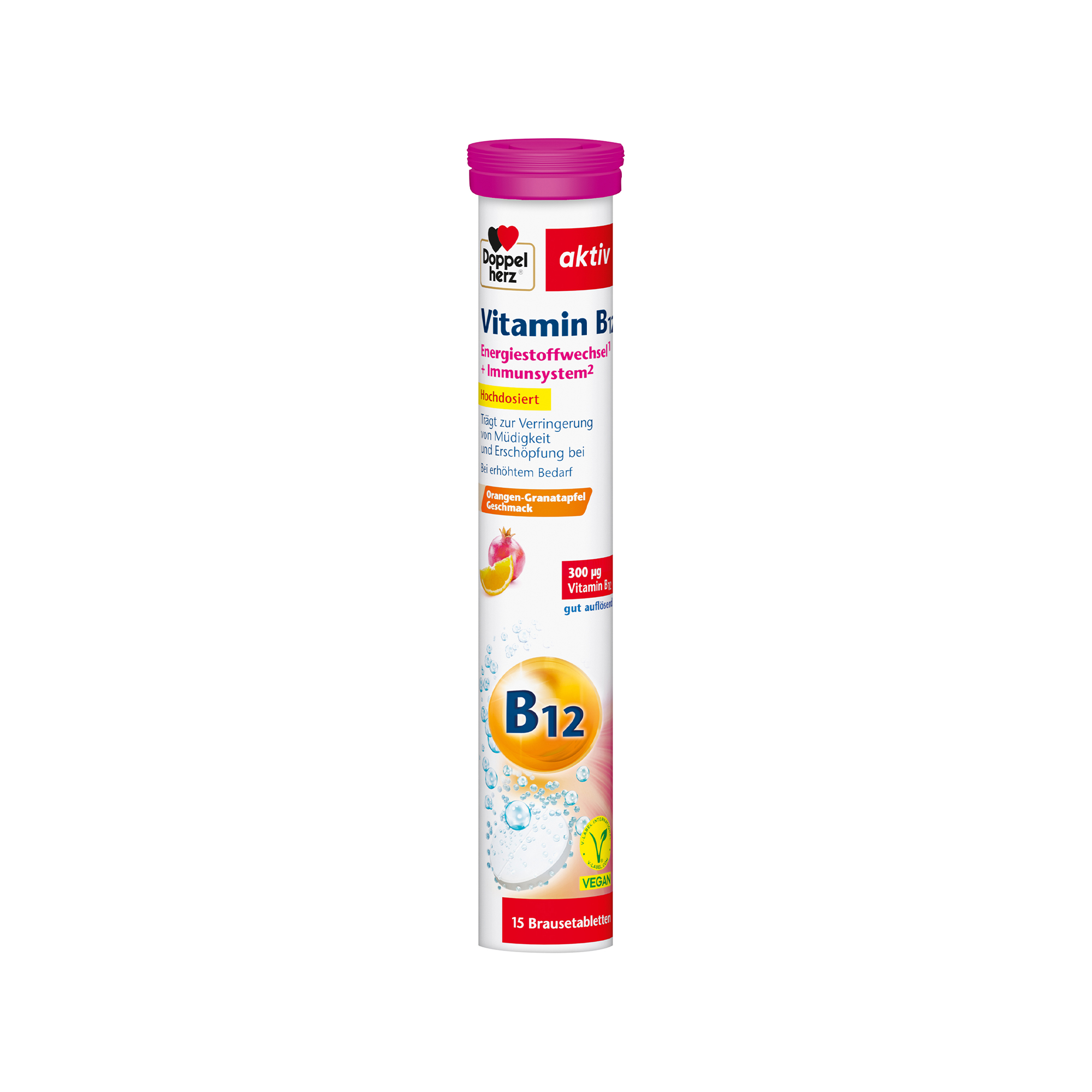 Doppelherz aktiv Vitamin B12, 15 Effervescent Tablets