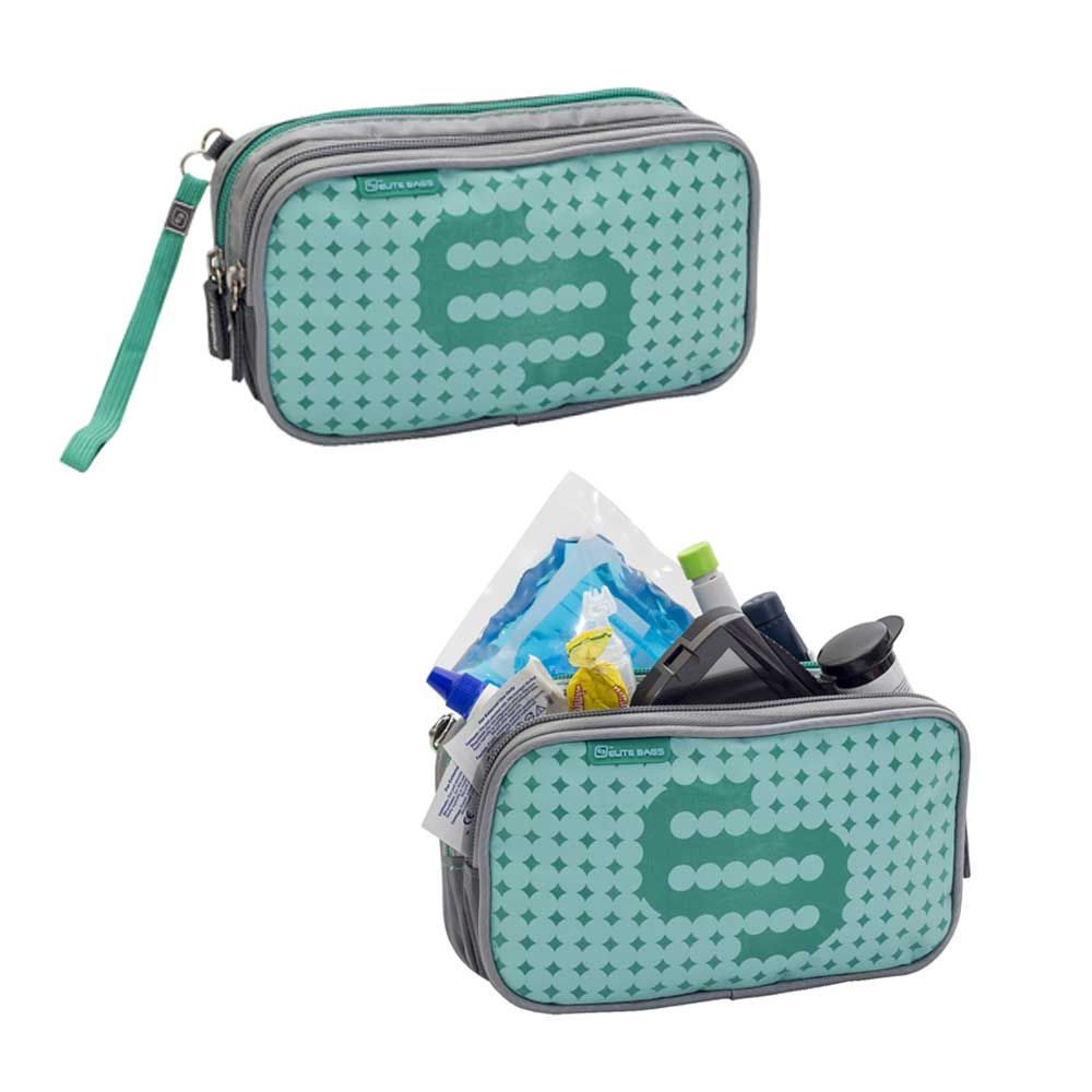 ELITE BAGS diabetics bag DIA-S, incl cool pack, green