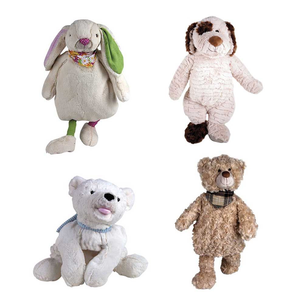 Sänger kids hot water bottle 0,8L, cuddly toy cover, 4 models