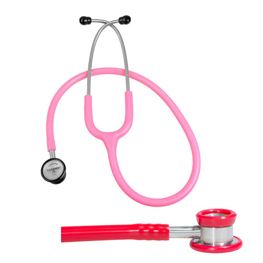 Luxamed Twin-Head Stethoscope LuxaScope Sonus Neonatal, pink
