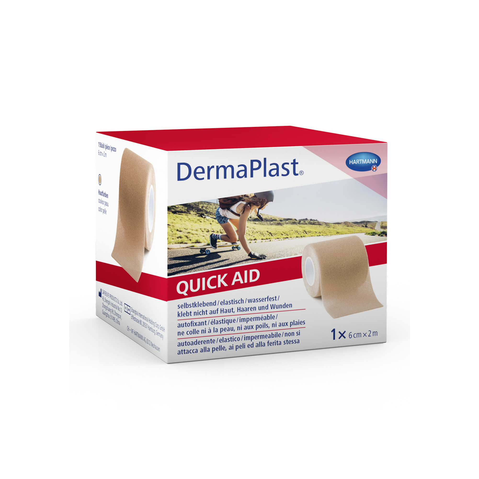 Hartmann DermaPlast® QUICK AID elastic foam bandage, skin color