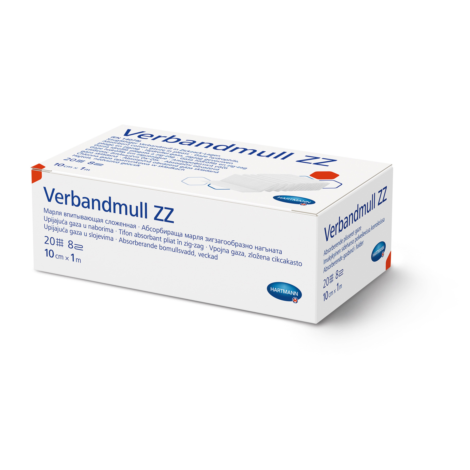 Hartmann Gauze ZZ in zigzag layers, 1 item, 80 cm x 1 m