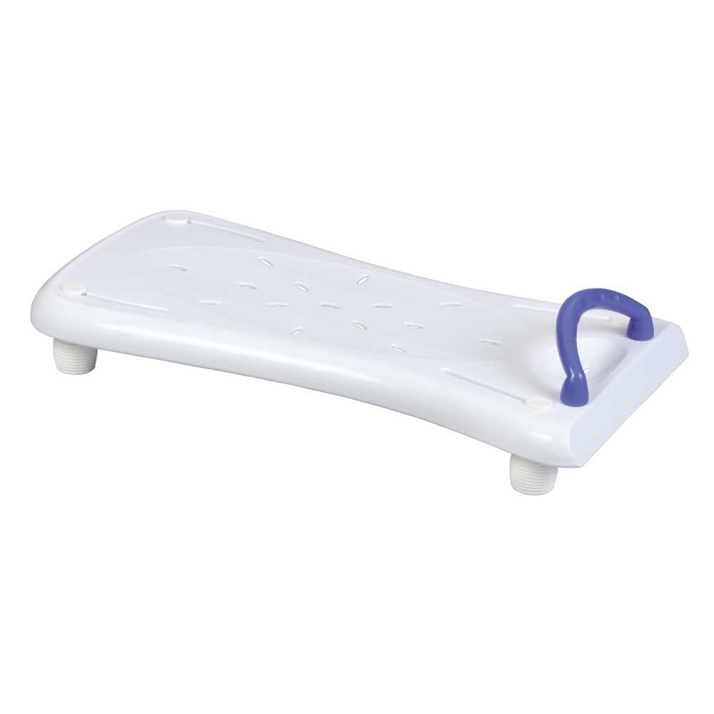Behrend Bath board Plus, impact resistant, handle, side shelf, 2 sizes