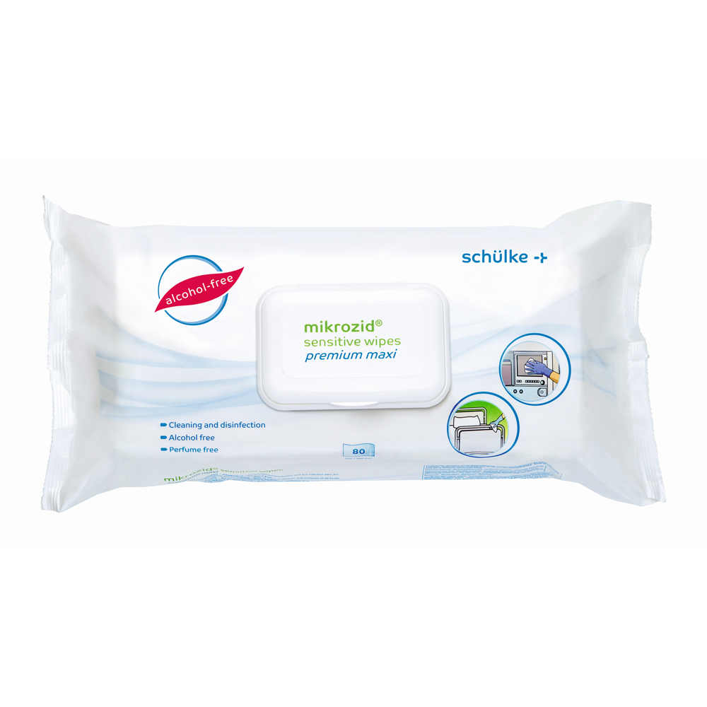 Mikrozid® Sensitive Wipes Premium Maxi, disinfection wipes, Schülke, 80 pcs.