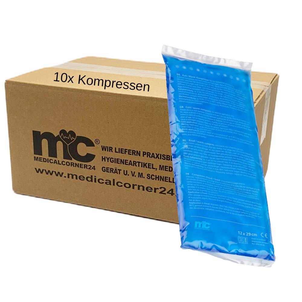 MC24 Hot and Cold Compress, gel, microwave, 12x29 cm, 10 items