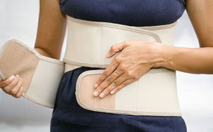 Handling the back brace