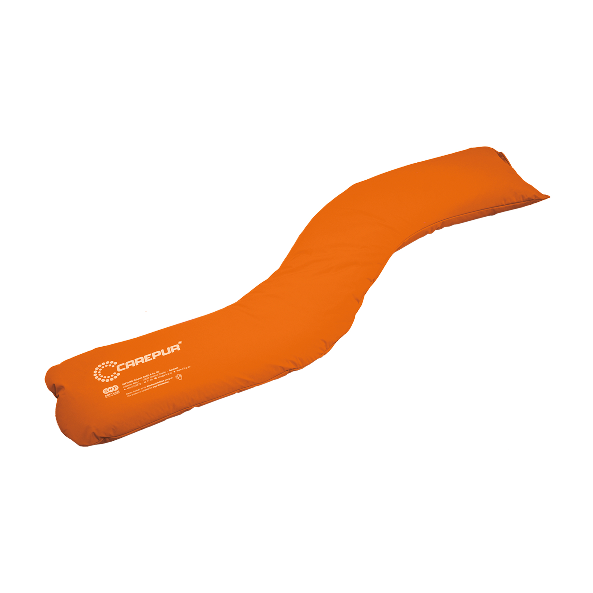 SHP CAREPUR Side Positioning Pillow S, orange, 140 x 26 cm