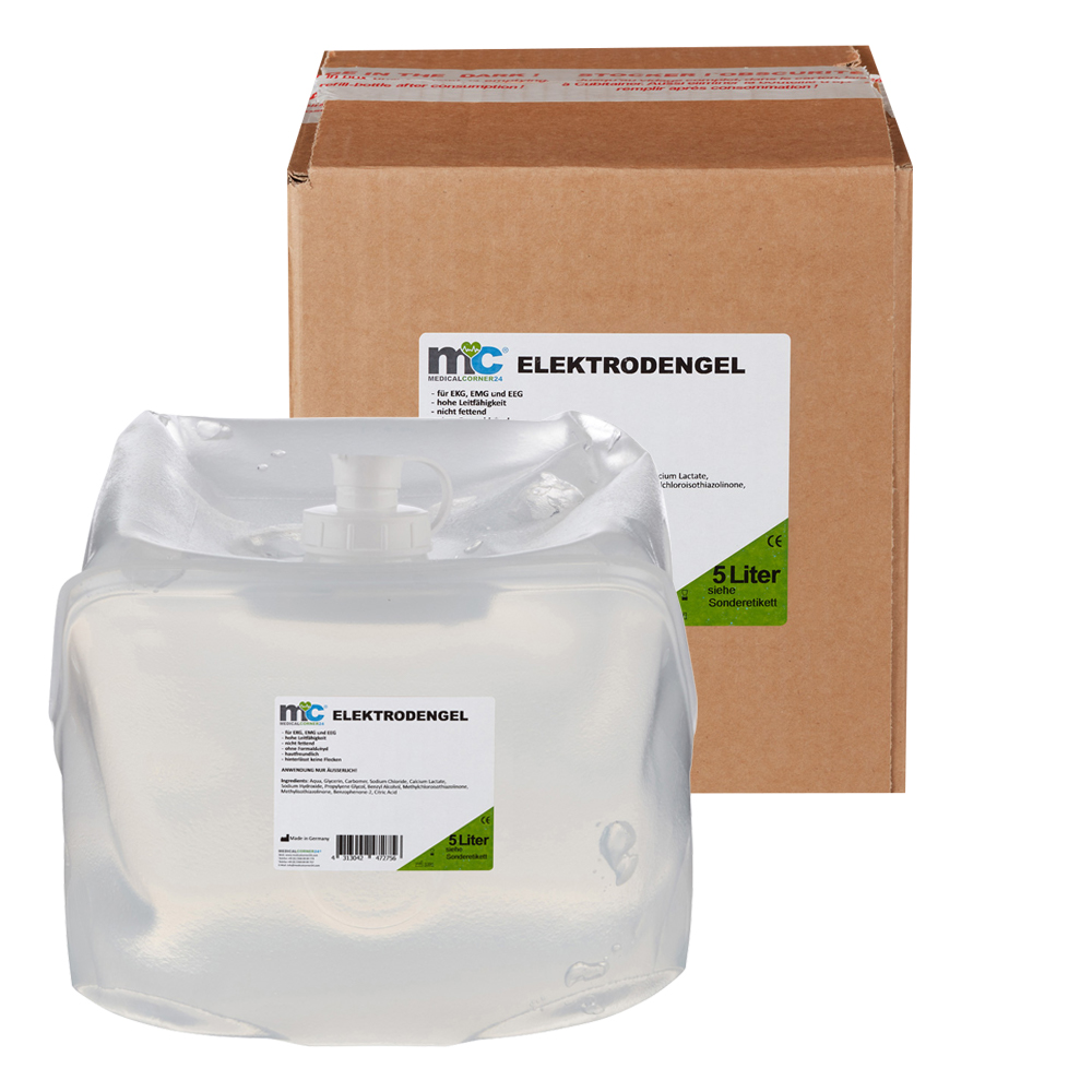 Electrode Gel for ECG, EMG and EEG, 5 litre cubitainer