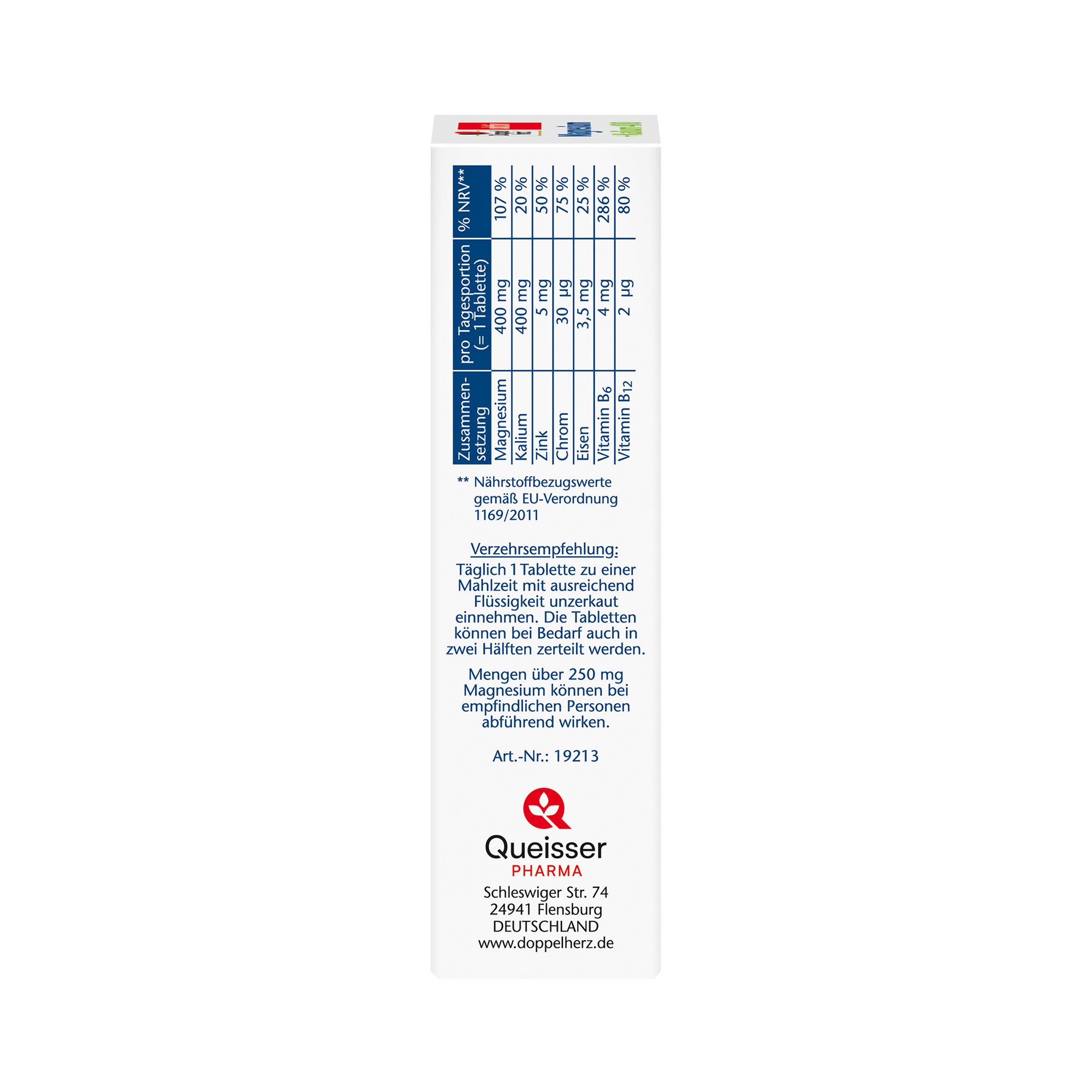 Doppelherz aktiv Magnesium 400 + Potassium, 30 Tablets