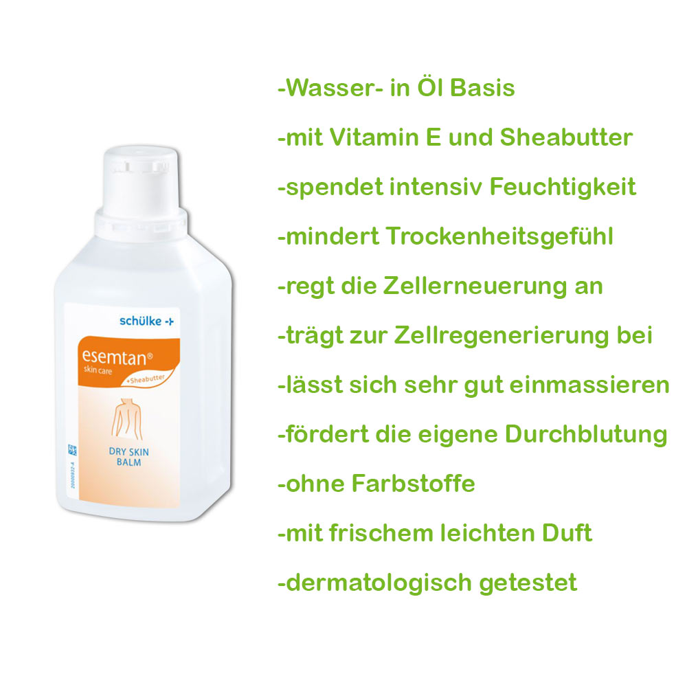 Schülke body lotion esemtan® dry skin balm, 500 ml