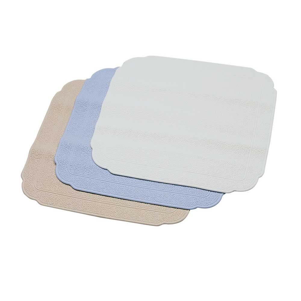 Behrend Safety shower mat, TPE, latex-free, nubs, 50 x 50 cm, white