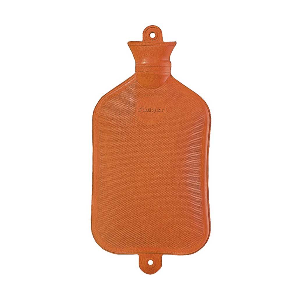 Sänger hot water bottle, rubber, smooth, ,5 l, orange