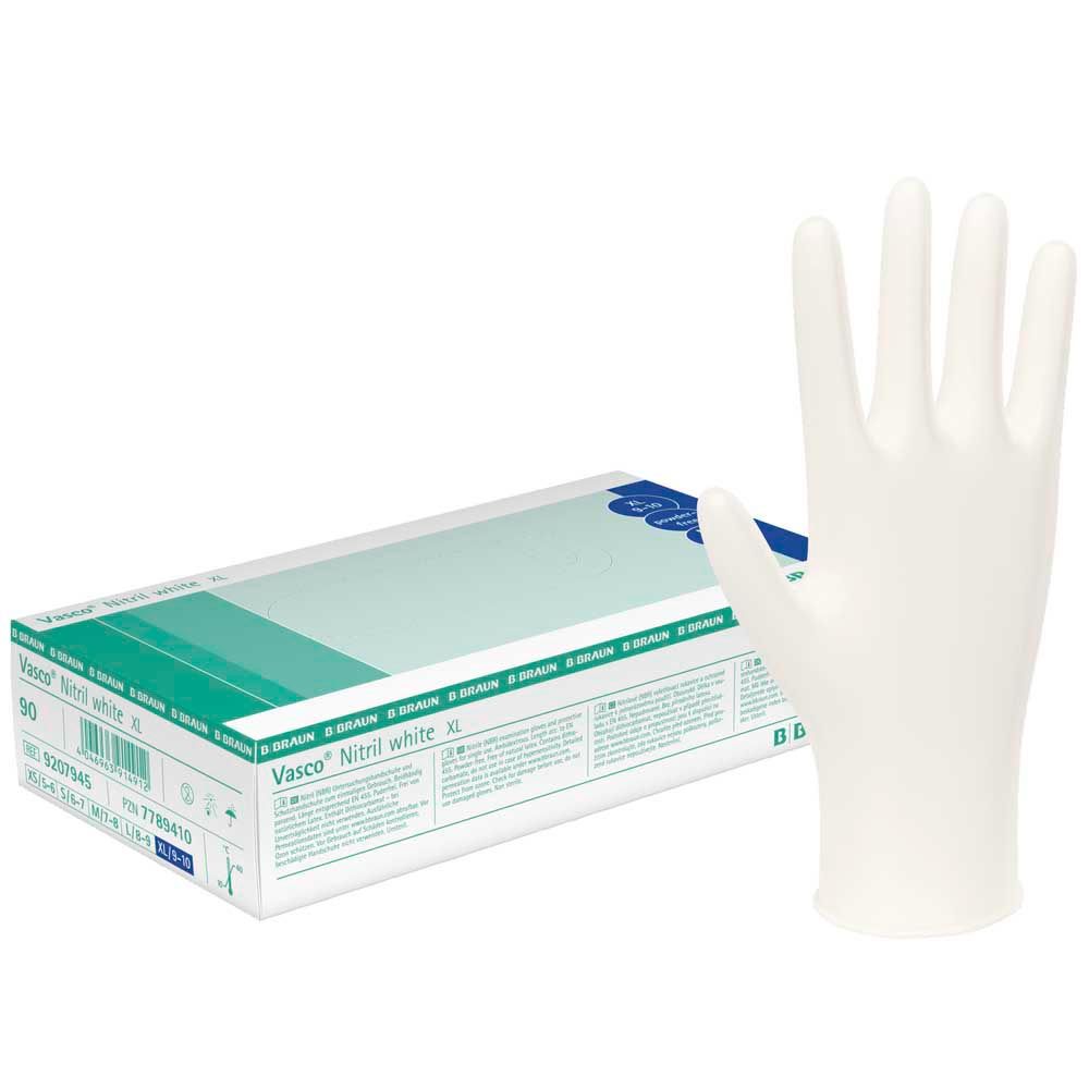 B.Braun Nitrile gloves Vasco® Nitril white, size L