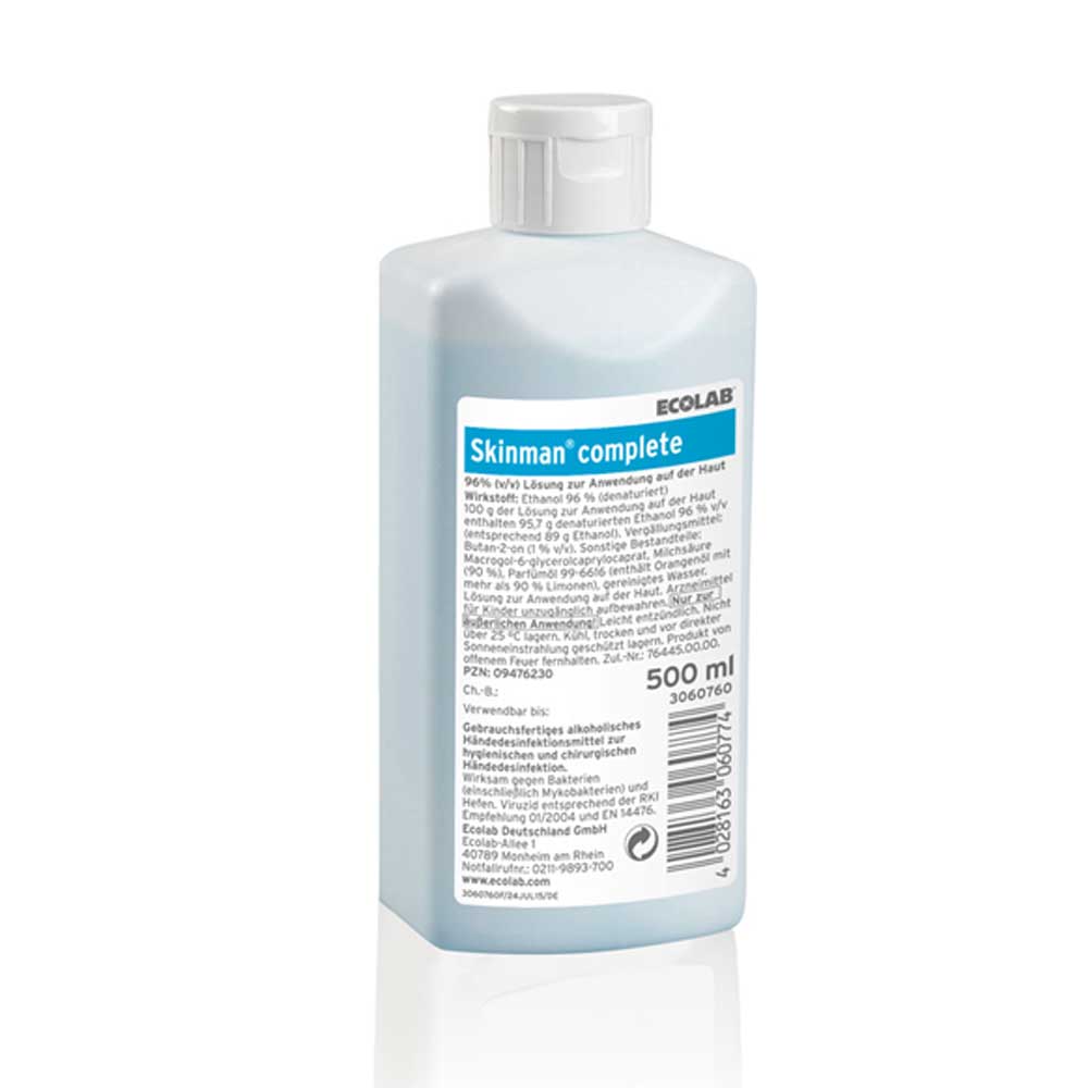 Ecolab Hand Disinfection Skinman Complete, 500 ml