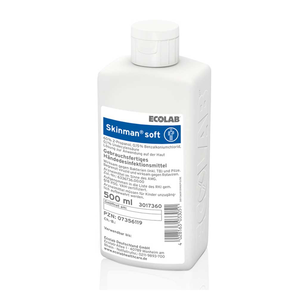 Ecolab Hand Disinfection Skinman Soft, Sizes