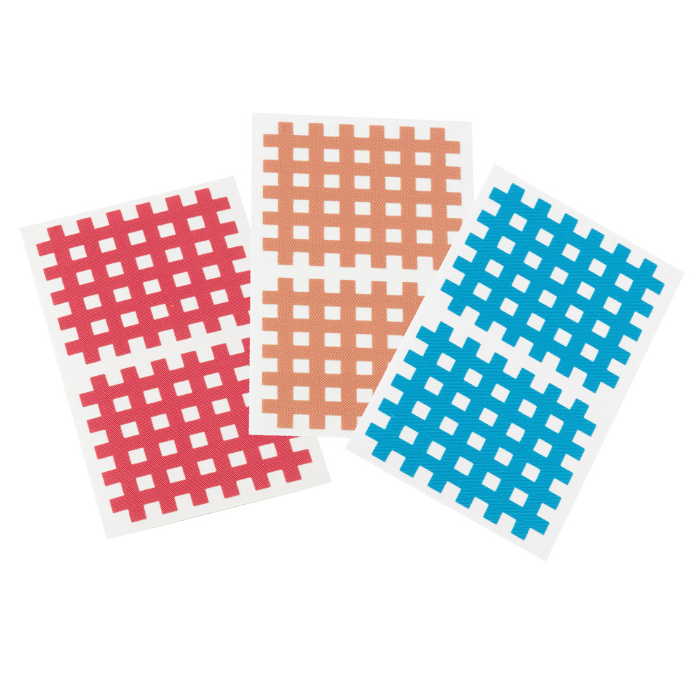 Cross Tape, Cross Patch, Grid Tape, 5,2x4,4 cm, 3 colors, 18 sheets