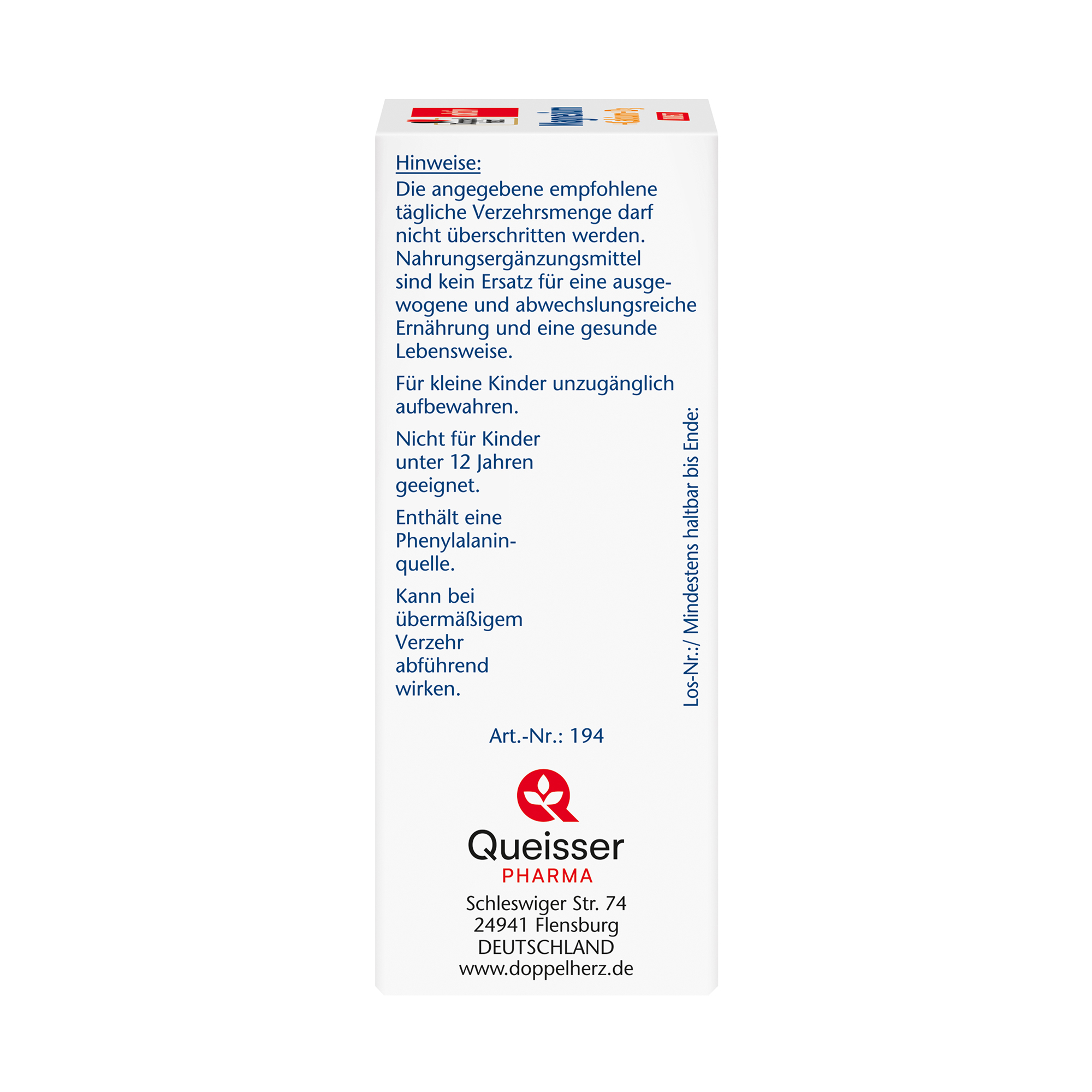 Doppelherz aktiv Magnesium + Calcium + Vitamin D3, 20 Portions