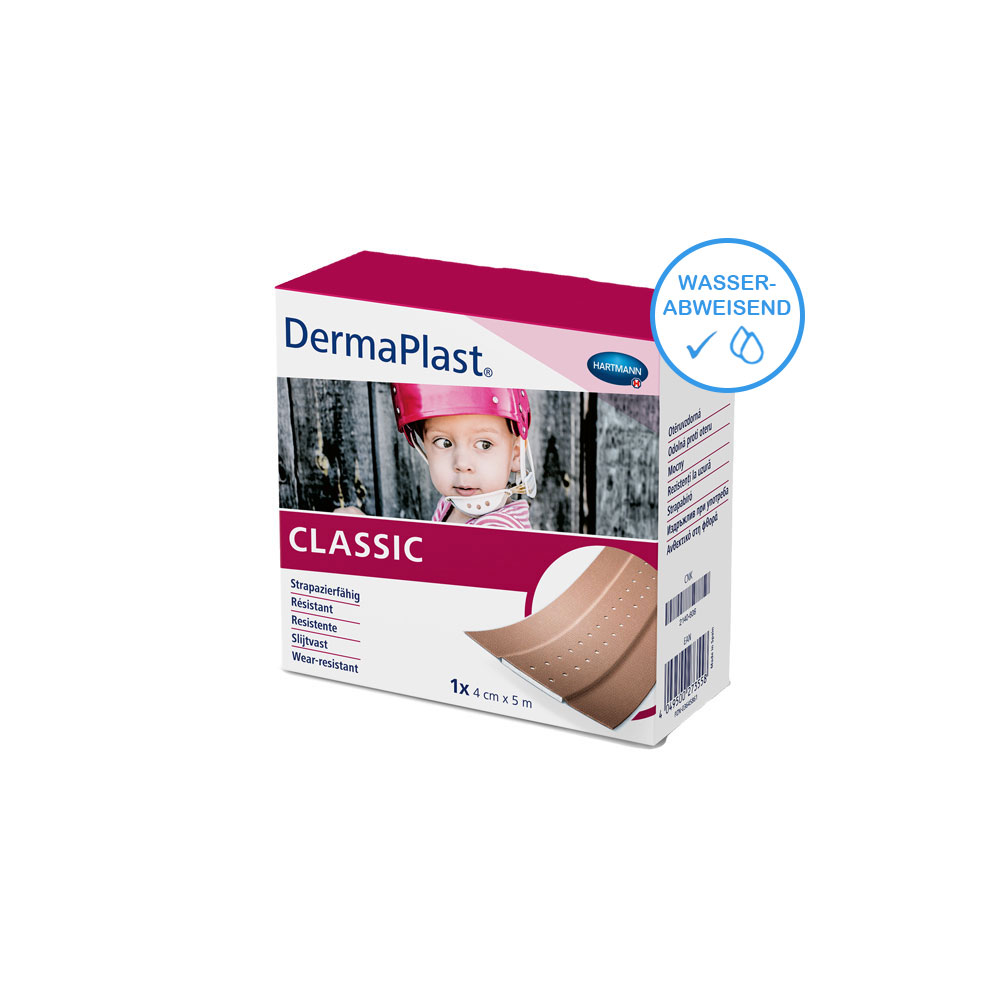 Hartmann DermaPlast classic, wound plaster, 1 roll, 4 cm x 5 m