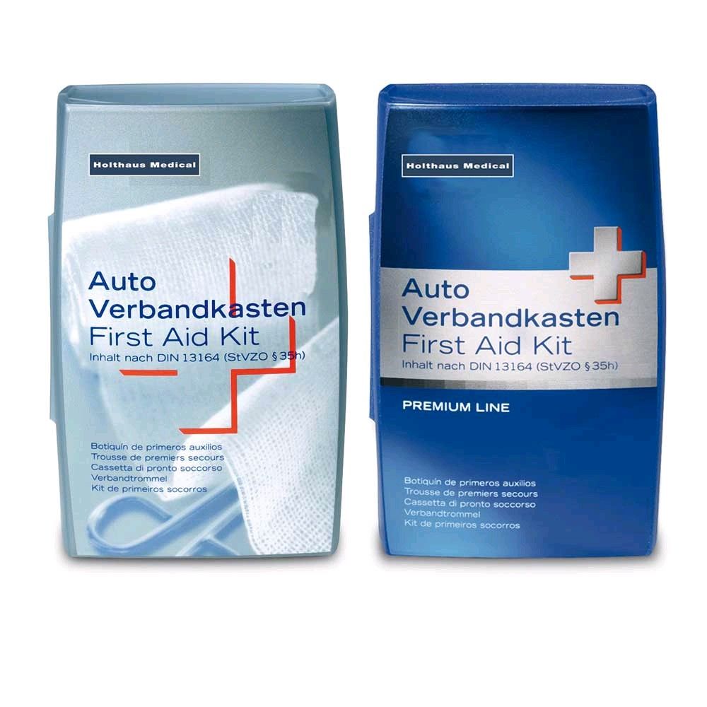 Holthaus Medical Car kits Medical, DIN 13164 silver or blue, 1 item
