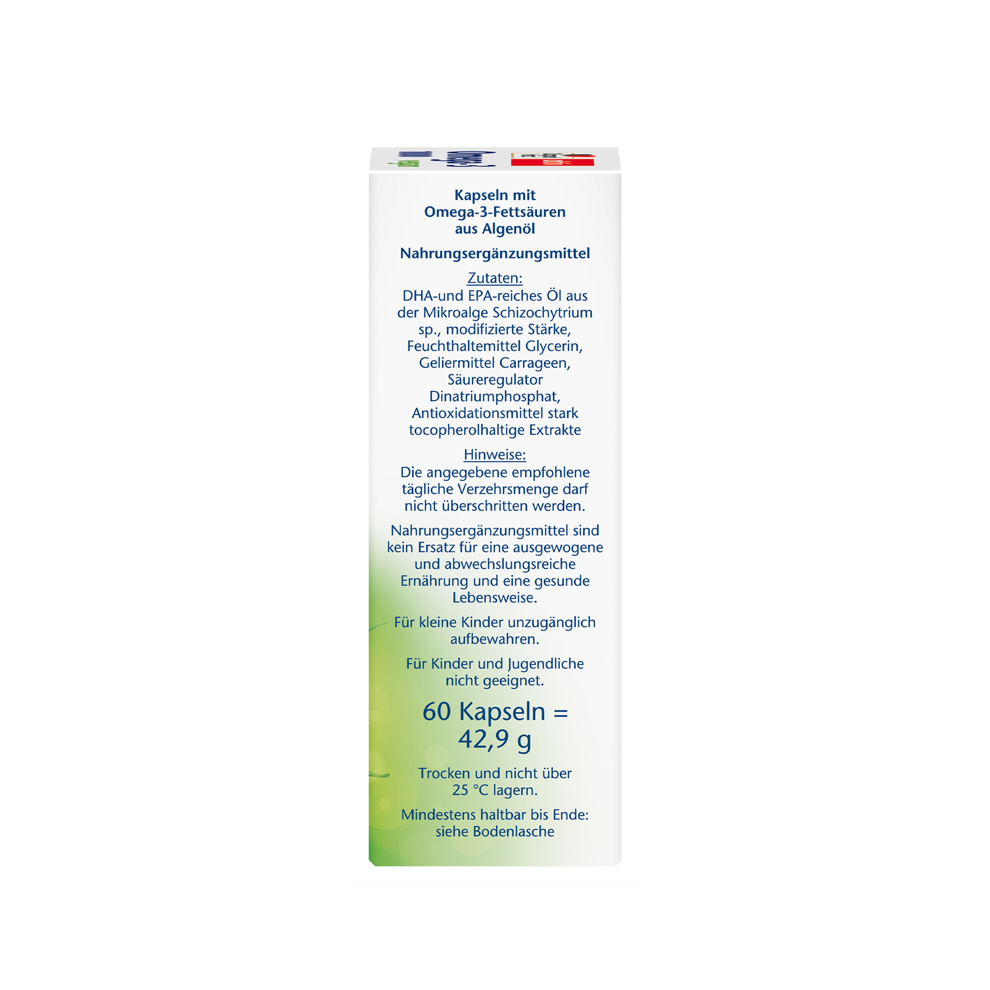 Doppelherz aktiv Omega-3, 1000 vegan, 60 Capsules