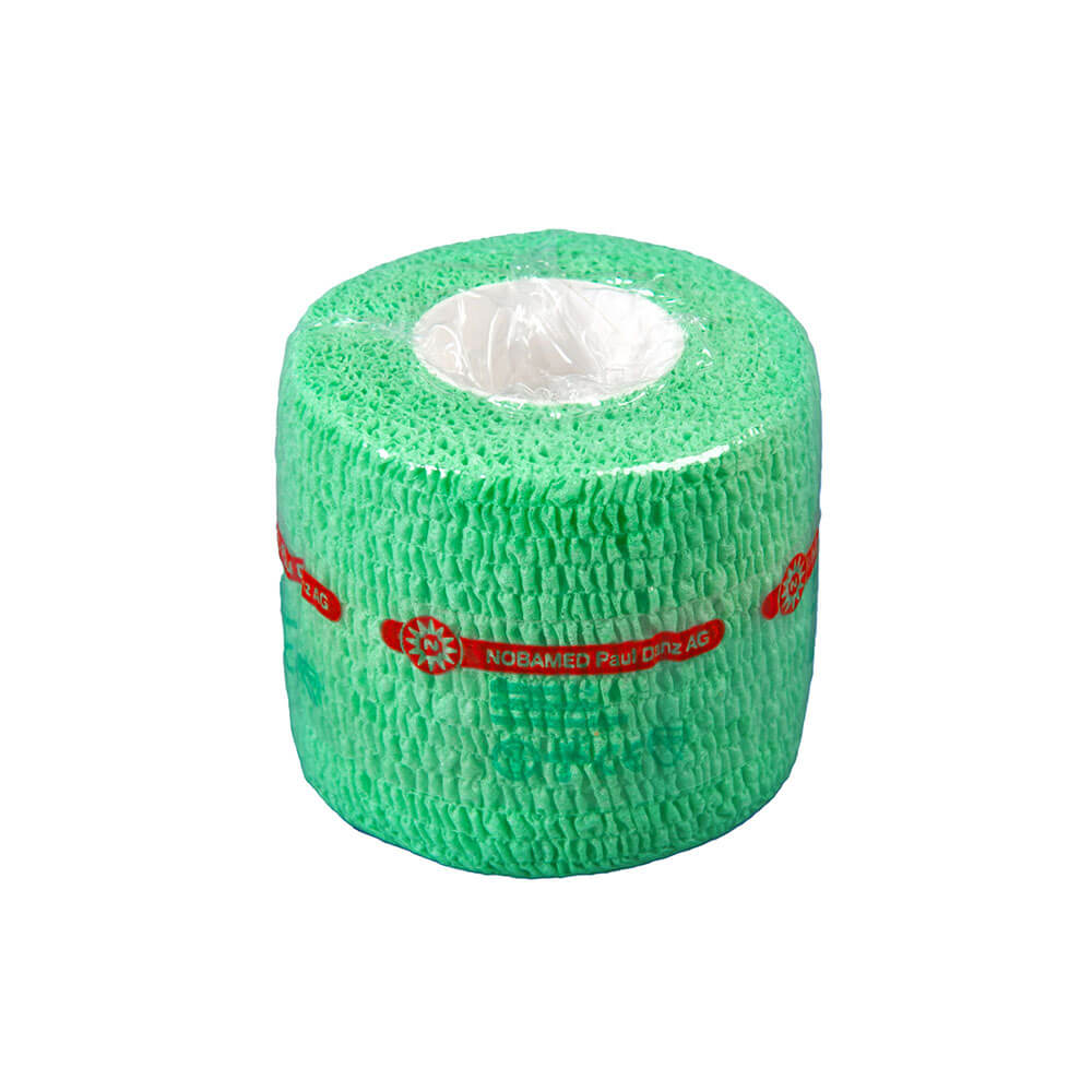 Nobaheban cohesive compression bandage, green, 4,5m x 7,5cm