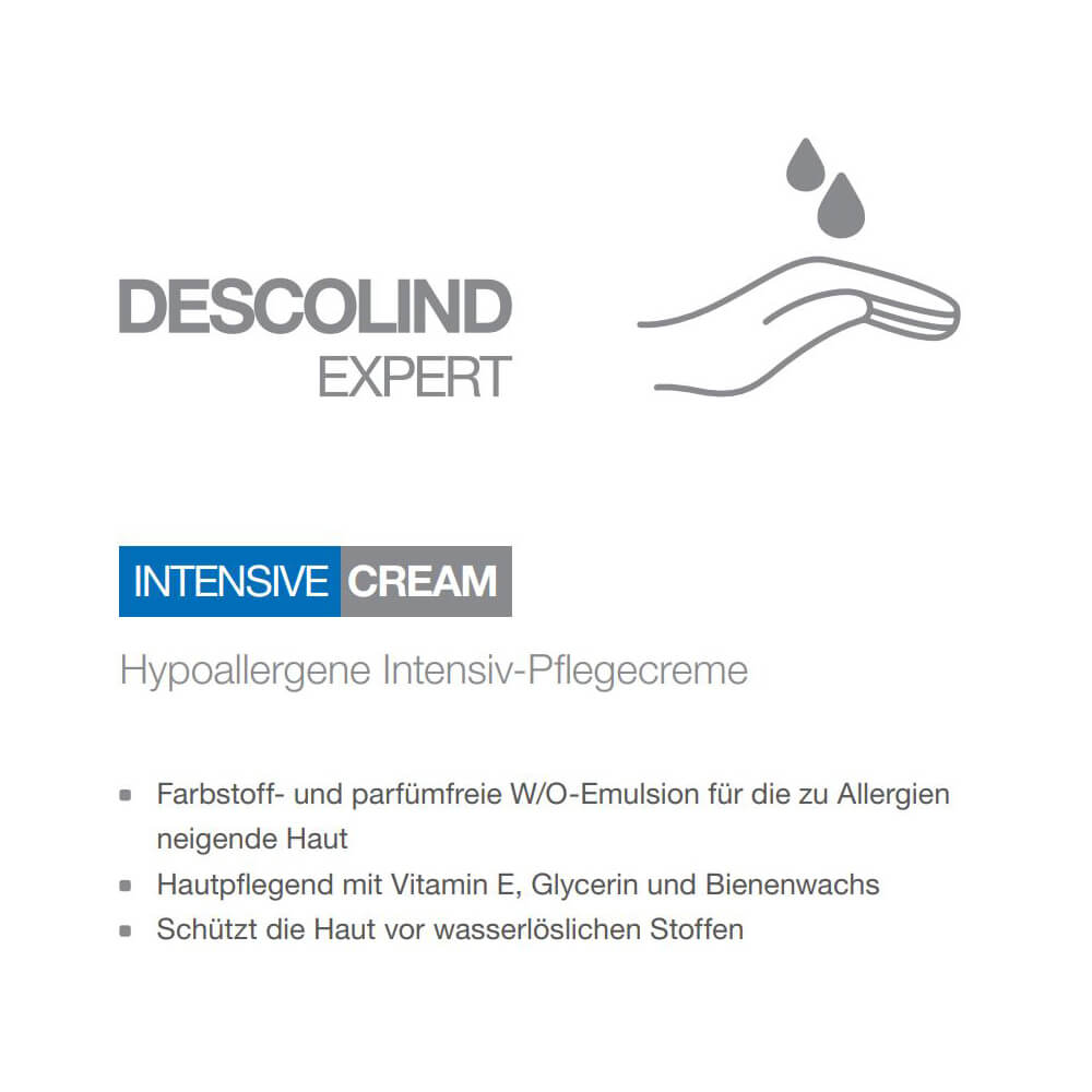 Descolind Expert Intensive Cream care cream, hypoallergenic, 100ml tube