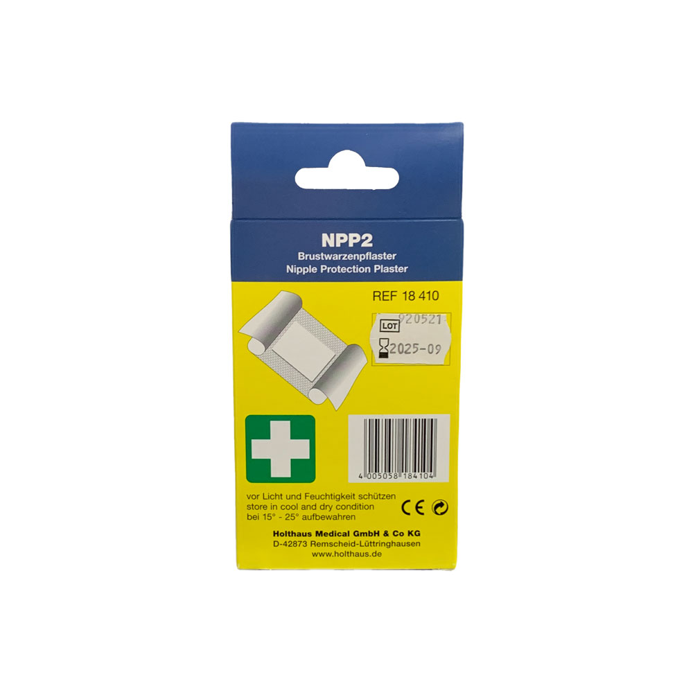 Holthaus Medical NPP2® nipple plasters, latex-free, 10 items